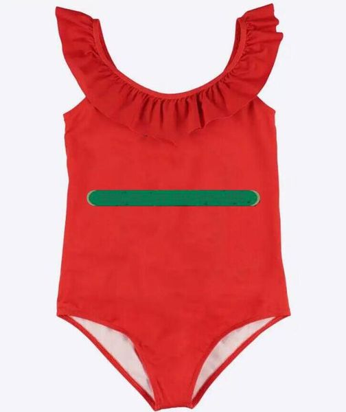 Kinder Mädchen Designer Bademode Einteiler Niedliches Kind Bedruckter Badeanzug Baby Kinder Kleidung Bikinis Schwimmen