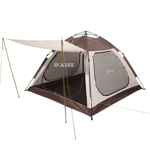 

family camping room cabin tent instant setup with canopy porch zp11
