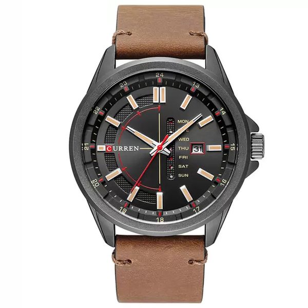 Мода Curren Brand 8307 водонепроницаемый циферблат для циферблатов для мужчин наручные роскоши кварцевые кожаные часы повседневные бизнес наручные часы Relogio Masculino подарки