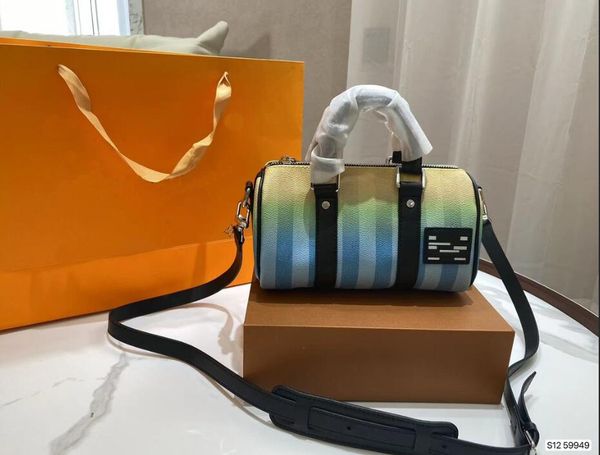 

luxury design pillow bag in a variety of ways carries natural cowhide trim with