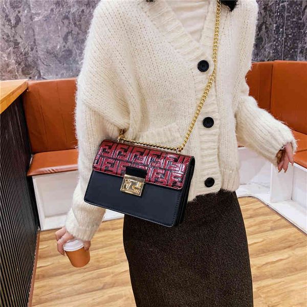 

2022 luxury bags autumn chain small square bag women's messenger bag