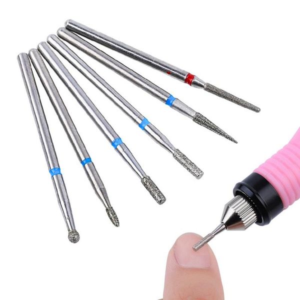 

pro gel nails drill bit diamond grinding head nail metal shank manicure machine