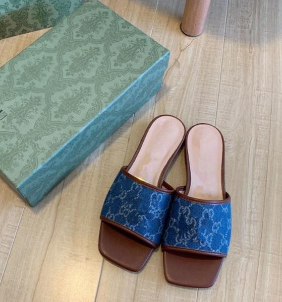 

women designer sandals comfortable square toe metal buckle flat sandals fashion slippers, Black