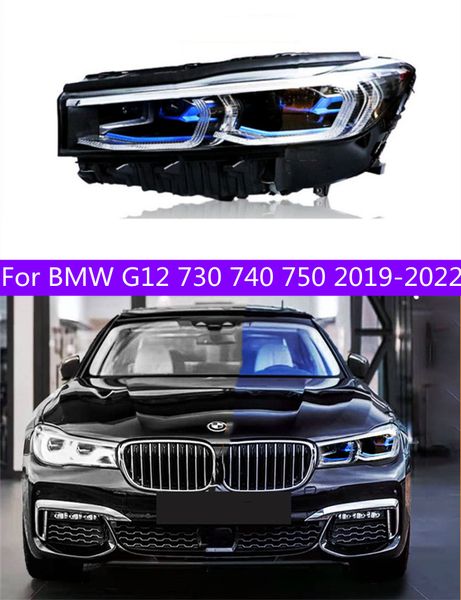 BMW G12 20 19-2022 730 740 750 760 lazer farlar DRL yüksek ışın dinamik dönüş sinyali ön ışıklar