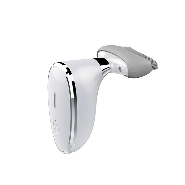 

mini portable multifunction electric 2 in 1 ems neck massager facial brush