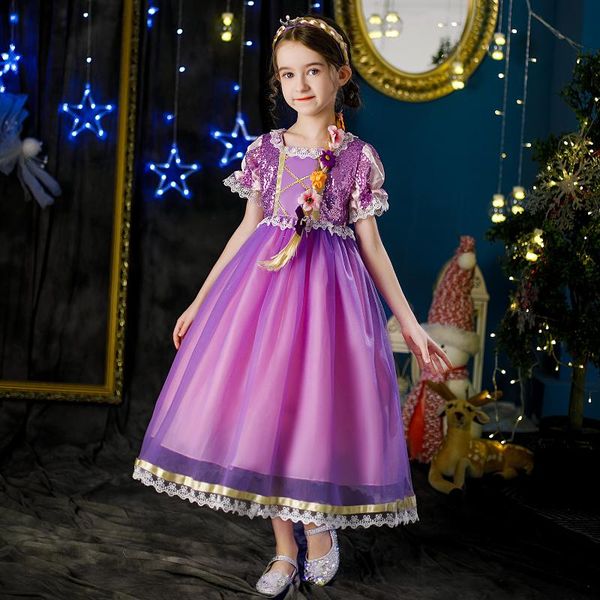 

girl's dresses girl toddler kids clothes princess dress kids' skirt clothing short sleeve cute lace floral spring summer, Red;yellow