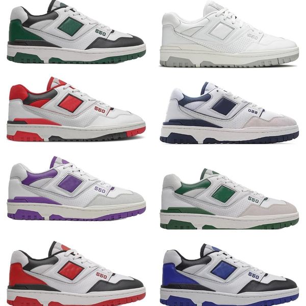 

designer new b550 casual shoes mens women 550 white green grey cream bb550 black blue yellow unc navy purple shadow syracuse burgundy cyan a