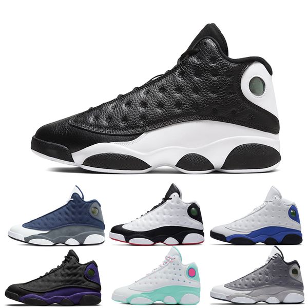 

jumpman 13s basketball shoes 13 men black cat bred chicago court purple he got game hyper royal playground atmosphere grey sneakers quality