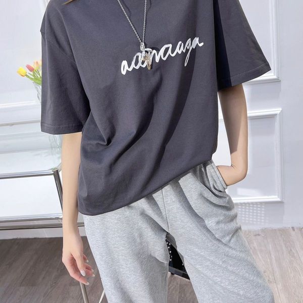 

summer t shirt mens womens designers t-shirts loose tees man casual shirt clothing streetwear shorts sleeve polos tshirts size s-xl, White