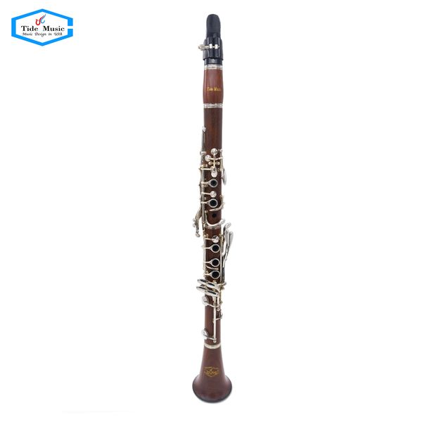 

high grade red wood body silver plated tone bb 17 key clarinet