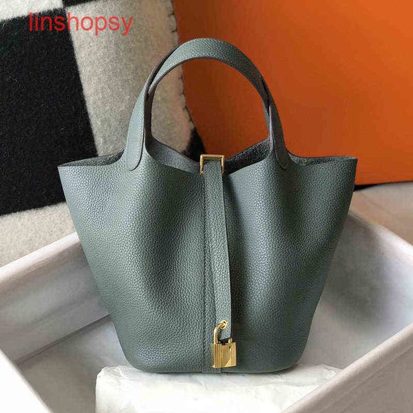

herme bags picotinslocks bags 18 22 26cm 2022 new head womens kraft vegetable basket highend temper