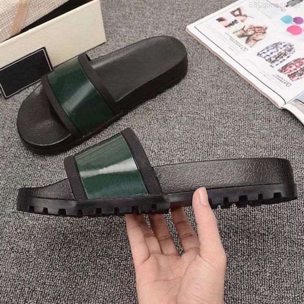 

animal pairs fashion slipper gear bottoms man striped rubber sandals causal non-slip summer huaraches slippers for woman flip flops quality, Black
