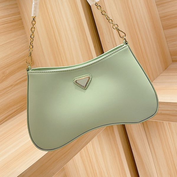 

women p designer cleo underarm bag italy milano cowskin crossbody handbags patent leather woman half moon shoulder handbag