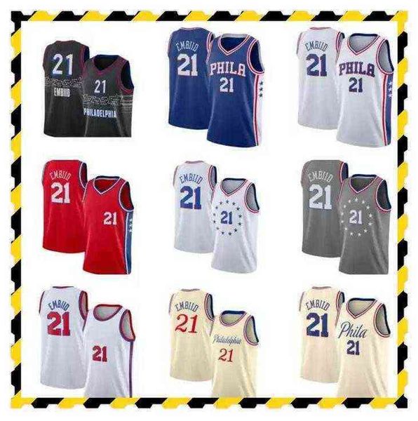 

wholesale basketball jersey men joel 21 embiid jerseys red blue white black gray uniform''nba''jerseys