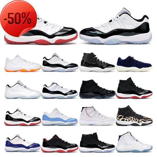 

mens basketball shoes 11s white concord bred 11 citrus 25th anniversary gamma blue iridescent womens sports sneakers trainers fashion y, Black