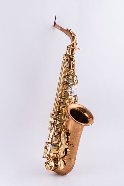 

phosphorus copper tube alto saxophone naiputesi nas-900 coffee gold surface professional alto sax with carrying case accessories