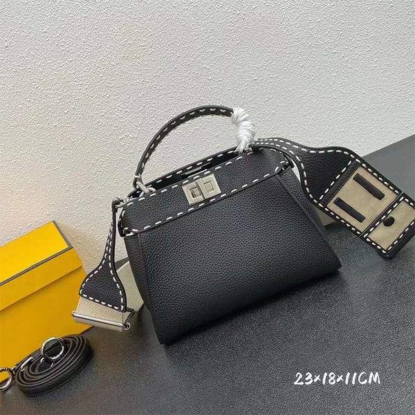 

fashion peekaboo new ladies shoulder bag big-name designer high-quality genuine leather classic handbag messenger bag female handbags