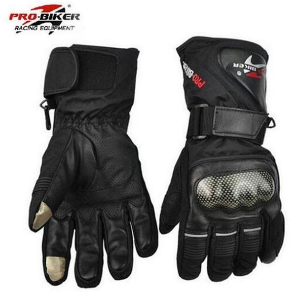 

guantes motorcycle gloves waterproof leather gloves motorcycle winter warm full finger motocross motorbike moto glove310o
