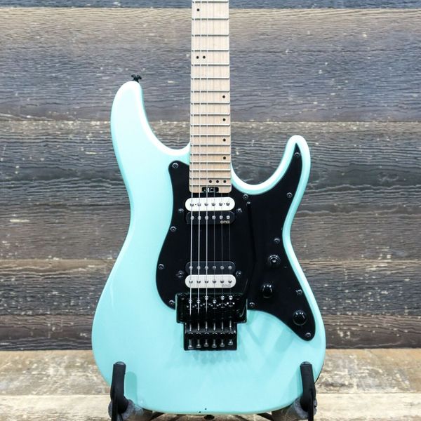 

schecter sun valley super shredder fr sea foam green electric guitar