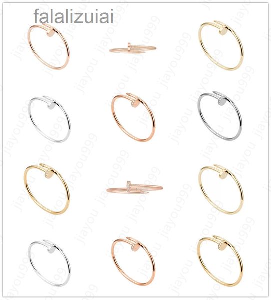 

designer carti er nail bracelet designer bracelets luxury jewelry women bangle diamonds classic titanium steel alloy gold-plated craft gold/, Silver