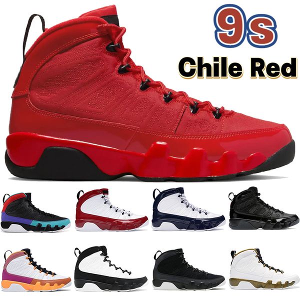 

chile red 9 9s men basketball shoes university blue dark charcoal change the world dream it og space jam bred patent women