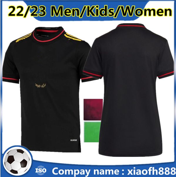 

22 23 e.hazard soccer jerseys de bruyne lukaku 2022 2023 football shirt hazard tielemans kompany mertens maillot foot kids kit women camiset, Black;yellow