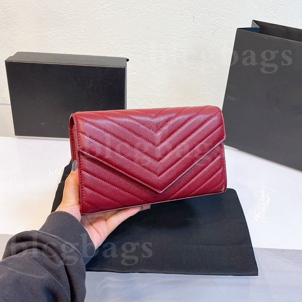 Borse a tracolla da donna Borsa a tracolla moda Rosso Nero Rosa Pochette Portamonete Titolari di carte Borse firmate Borse Portafogli 4 colori