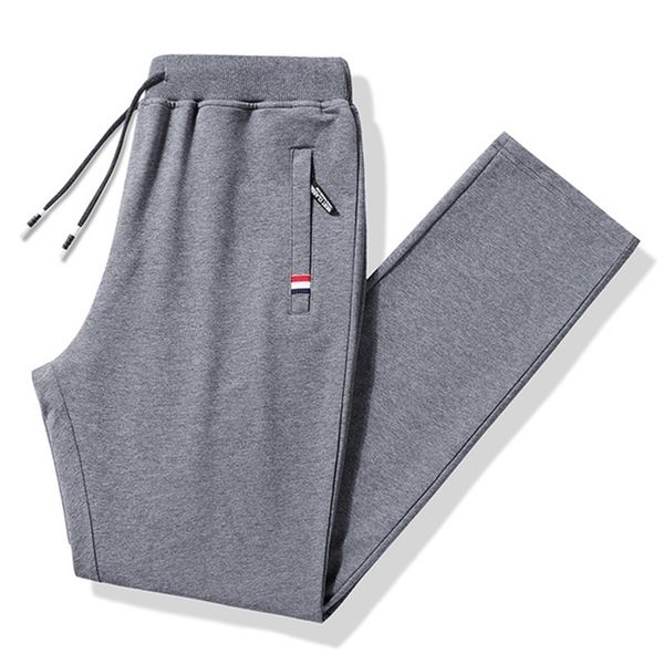 

sports pants men fitness sportswear tracksuit bottoms skinny sweatpants trousers gyms running pants mens joggers plus size 8xl 220509, Black