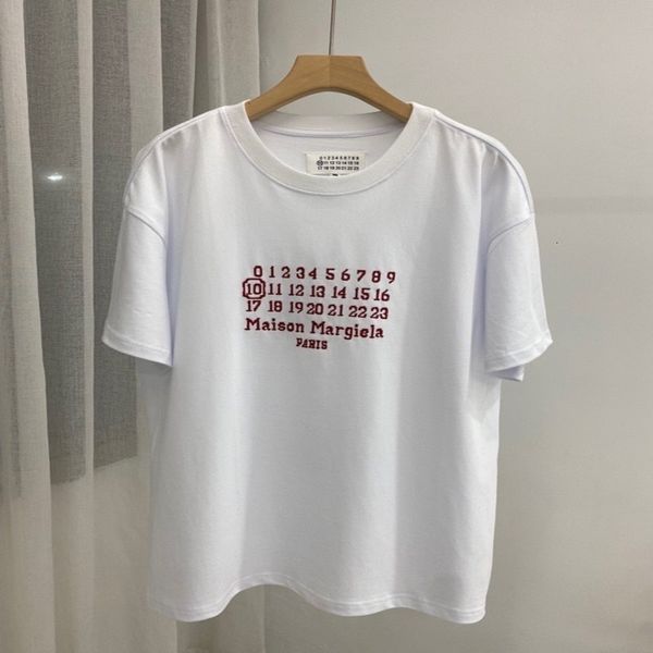 

women's t-shirt spring and summer autumn short sleeve urban leisure round neck letter pullover white half high collar loose t-shirt