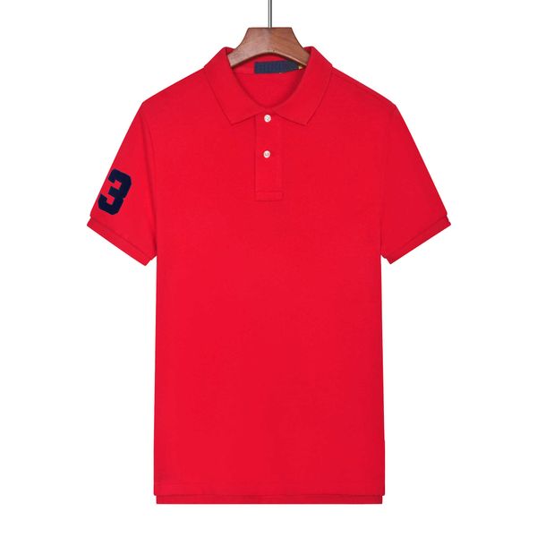 

mensr polos t shirts classic cotton big horse polo shirt animal business casual summer breathable short sleeve, White;black