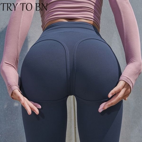 

try to bn leggings for fitness high waist casual push up workout leggings for women legins fitness legging y200113, Black;white