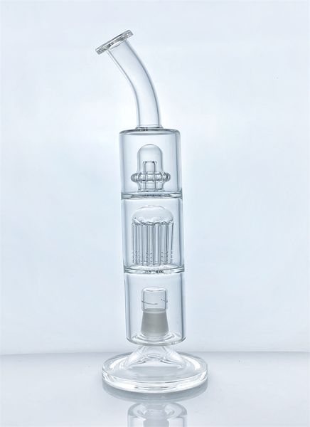 Neue Wasserpfeife aus Borosilikatglas, dick, 27,9 cm (11 Zoll), VapeXhale-Wasserrohr, 2 Stk. mit 5,4 cm hohem Halterungsdiffusor (GB-309)