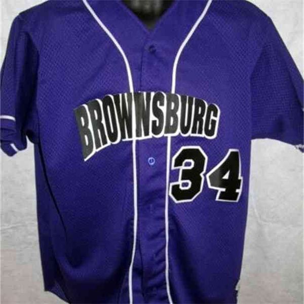

xflsp brownsburg high school baseball jeysey 100% stitched custom baseball jerseys any name & number blue vintage jersey, Black