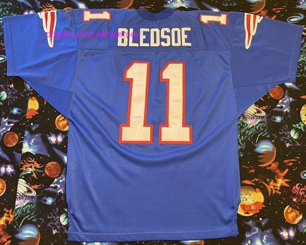 

pro wilson line vintage drew bledsoe football jersey mens kids stitched throwback jerseys, Black