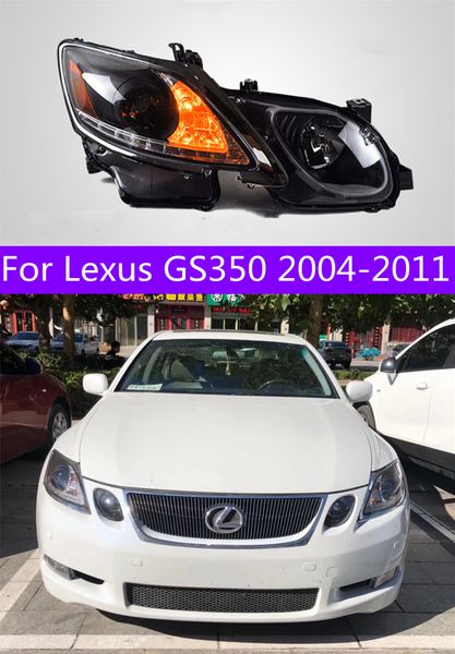 

led headlight for lexus gs350 2004-2011 headlights gs300 led dynamic turn signal front light high beam angel eye