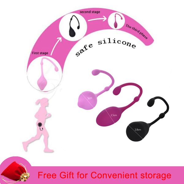 Sichere Silikon Smart Kegel Ball Erotische sexy Spielzeug für Frauen Vagina Straffen Übung Maschine Ben Wa Vibrator Vaginal Geisha