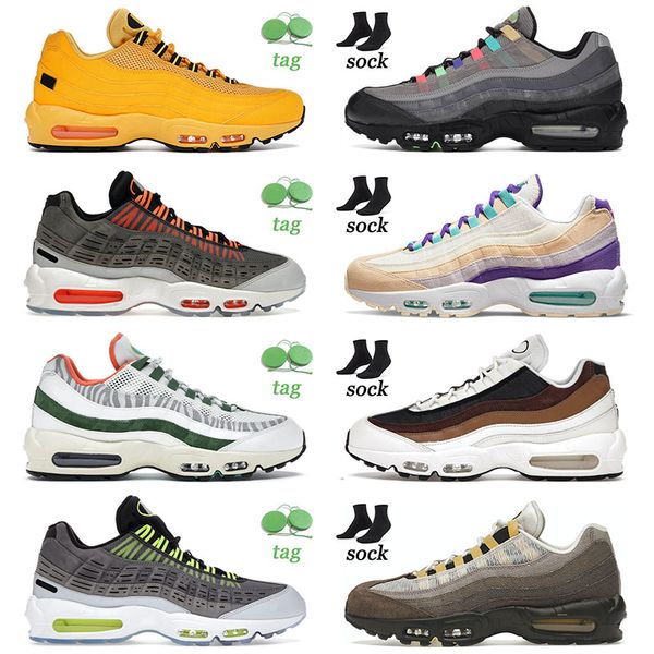 

2022 og authentic 95 95s running shoes for mens women nyc greedy dark drftwood bordeaux black white tennis sneakers athletic, White;red