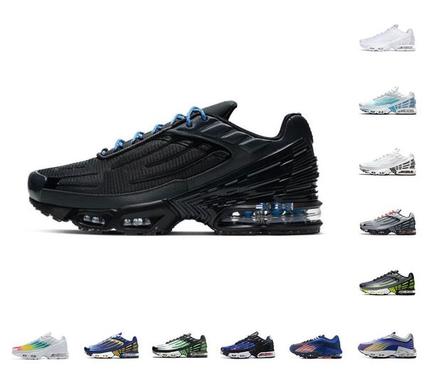 

3 2022 new tn tuned plus iii men sports shoes laser blue white aquamarine obsidian hyper violet deep parachute ghost green triple black