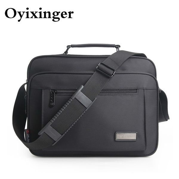 

waterproof black men briefcase shoulder for women messenger bag mens crossbody bags bolso hombre 220708