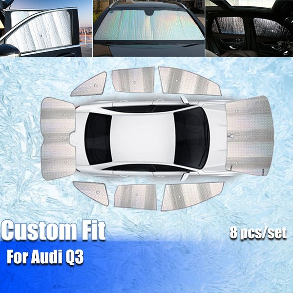 

for audi q3 full coverage aluminum foil car sunshade protection privacy anti-uv sunshade