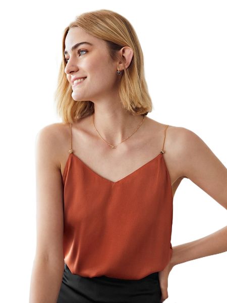 

motf premium silk straight fit cami k6cw#, White