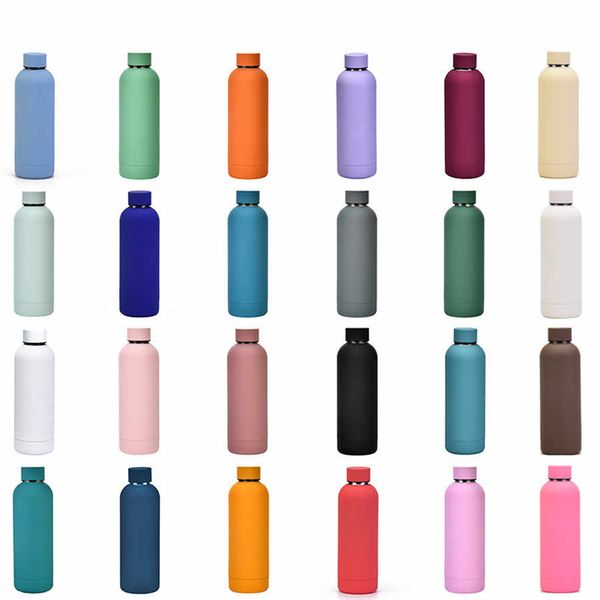

mugs lulu stainless steel outdoor frosted water bottle portable sports thermos cup