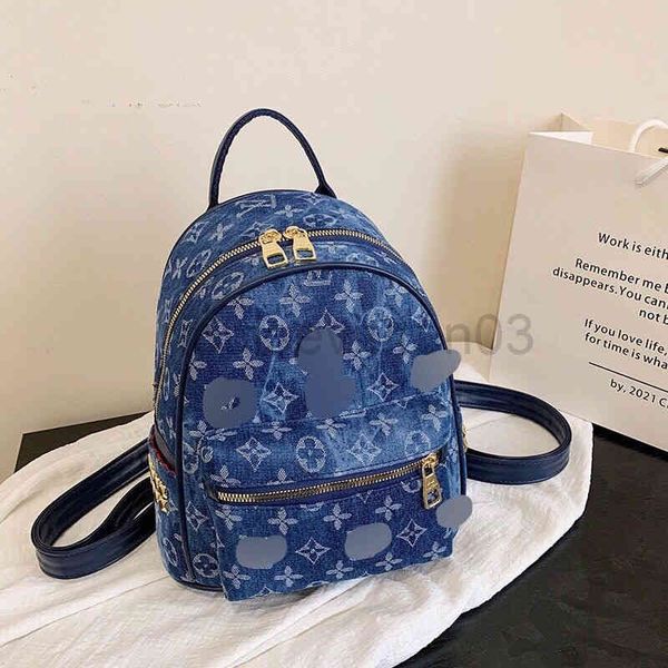 

designer bag canvas backpack mens woman new printed super light large capacity travel leisure portable small trend school l vs bag l9.8in w5