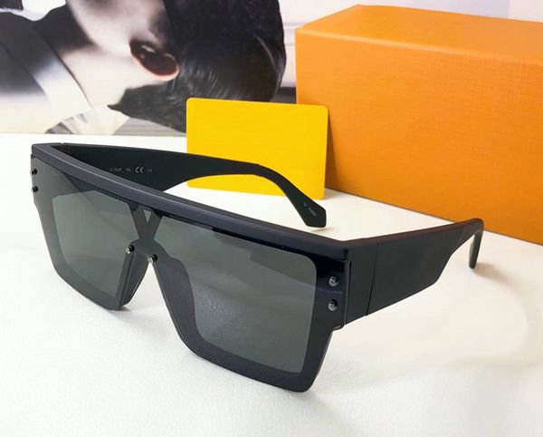 

fashion lou vut cool sunglasses men s design face covering shape metal studs temple patterns explore futuristic style injection frames light, White;black