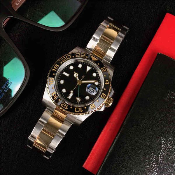 

luxury mens watch yachtmaster mechanical watches trend wrist foreign fashion home water brand, Slivery;brown