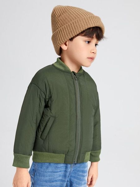 

toddler boys zip up baseball collar winter coat she, Blue;gray