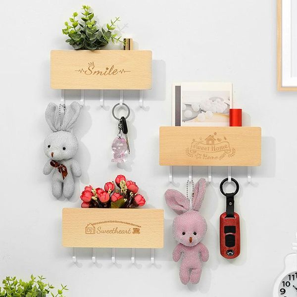 Ganci Rotaie Incisione vintage Portachiavi Accessori per la casa Appendiabiti da parete Organizzazione Scatola di immagazzinaggio Scaffali Room Organizer Decor GanciGanci