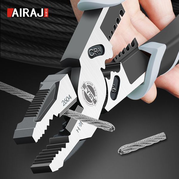 Combinação de alicates multifuncionais de 9 polegadas Airaj Crimper Crimper Crimper Ferramentas manuais diagonais de serviço pesado 220428