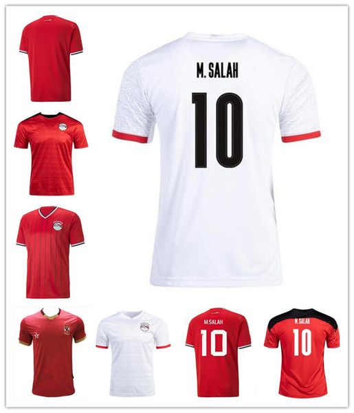 

2021 2022 2023 soccer jersey m. salah home red away white 20 21 22 23 kahraba a. hegazi ramadan elneny uniforms jerseys men footbal shirts, Black;yellow