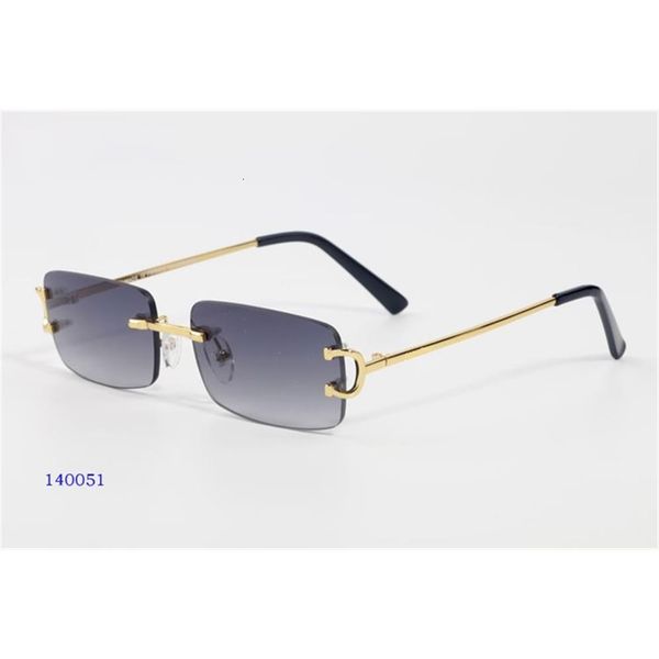 

c carter vintage rimless wire sunglasses men eyewear women for summer luxury eyeglasses glasses frame oculos de sol las gafas with265s, White;black